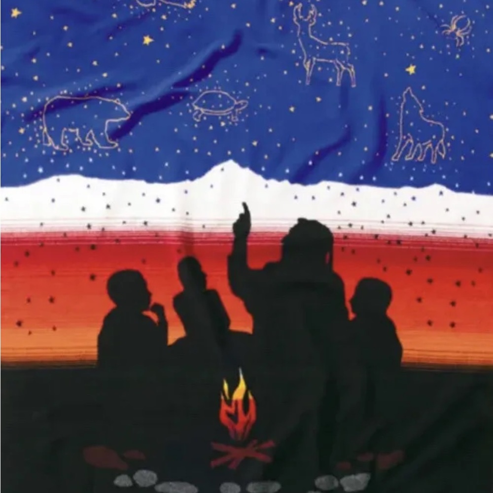 Pendleton "Keep My Fires Burning" Native American Elders Wool Blanket 67x78